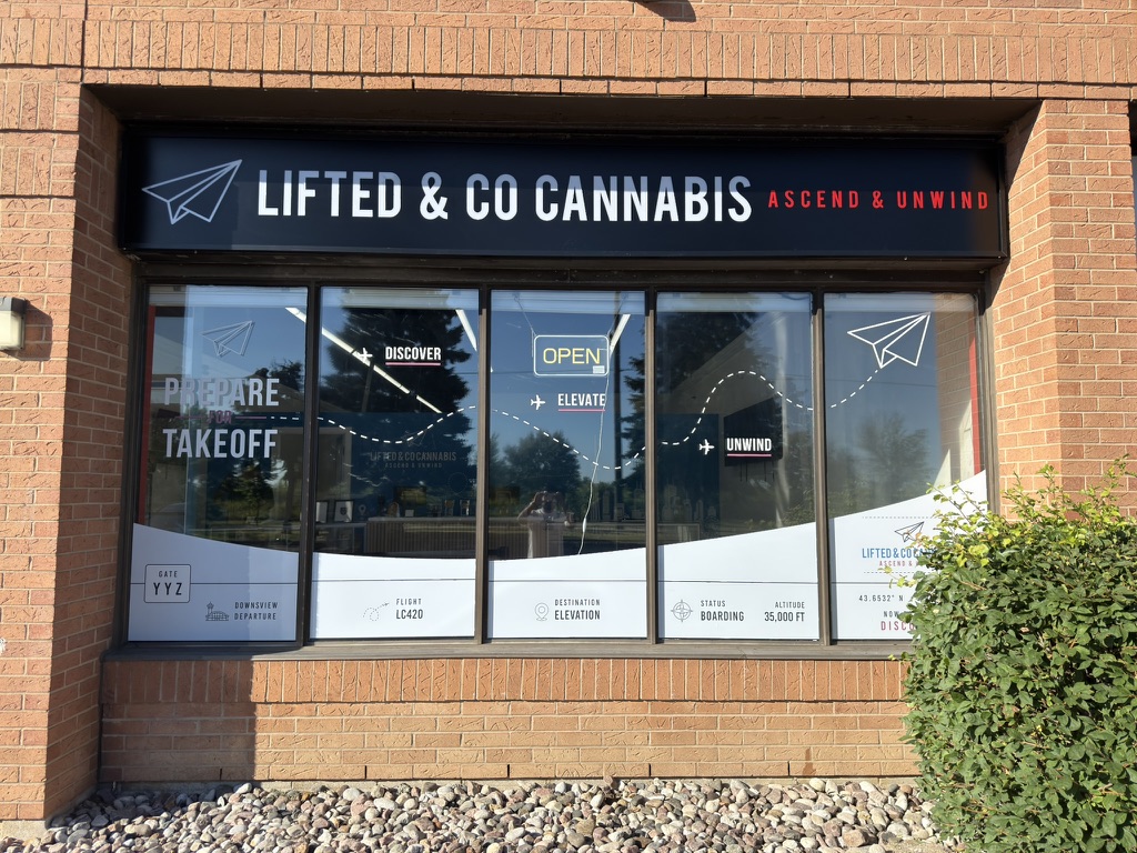 Lifted & Co. Cannabis store front