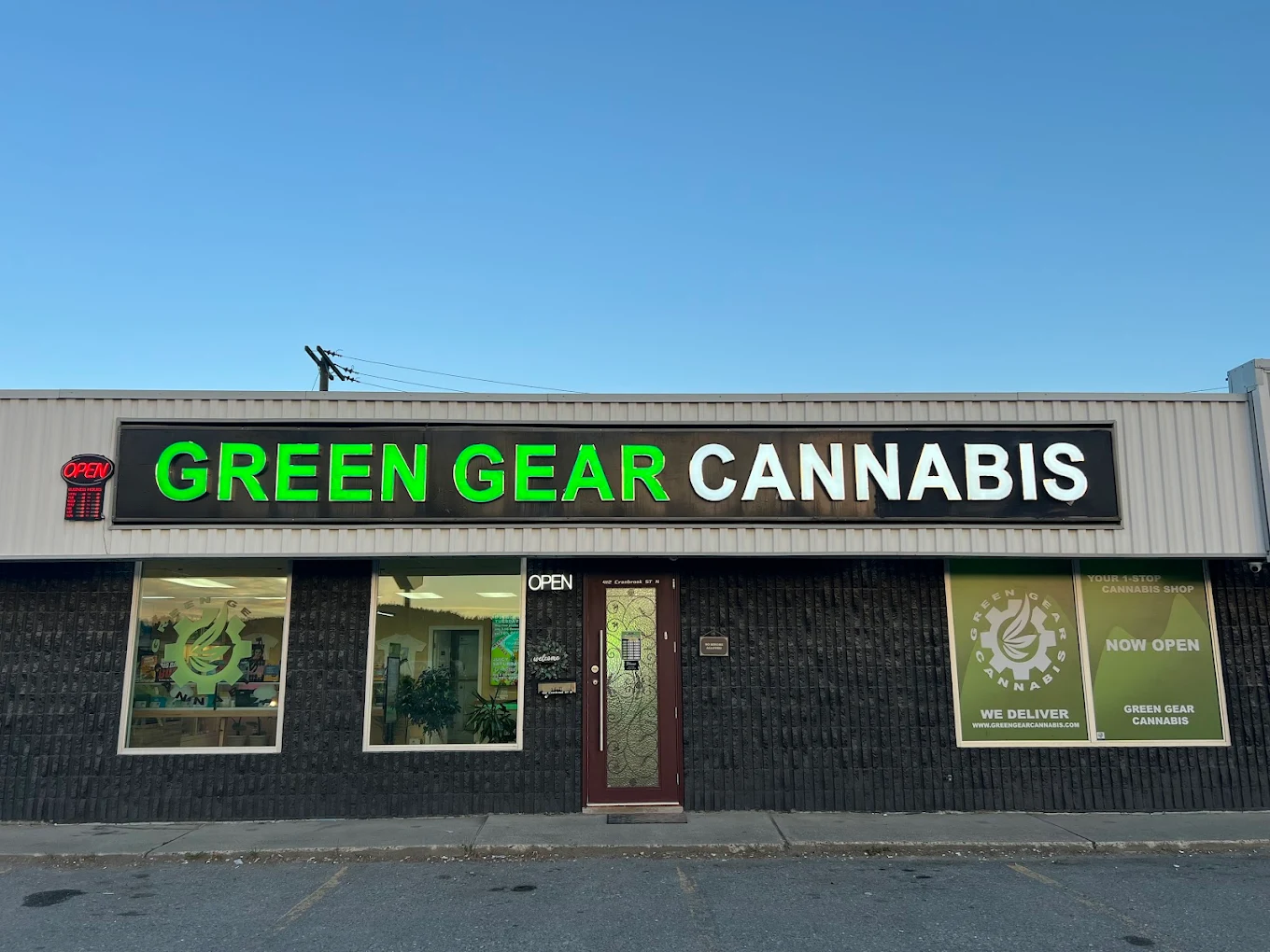 Green Gear Cannabis store front