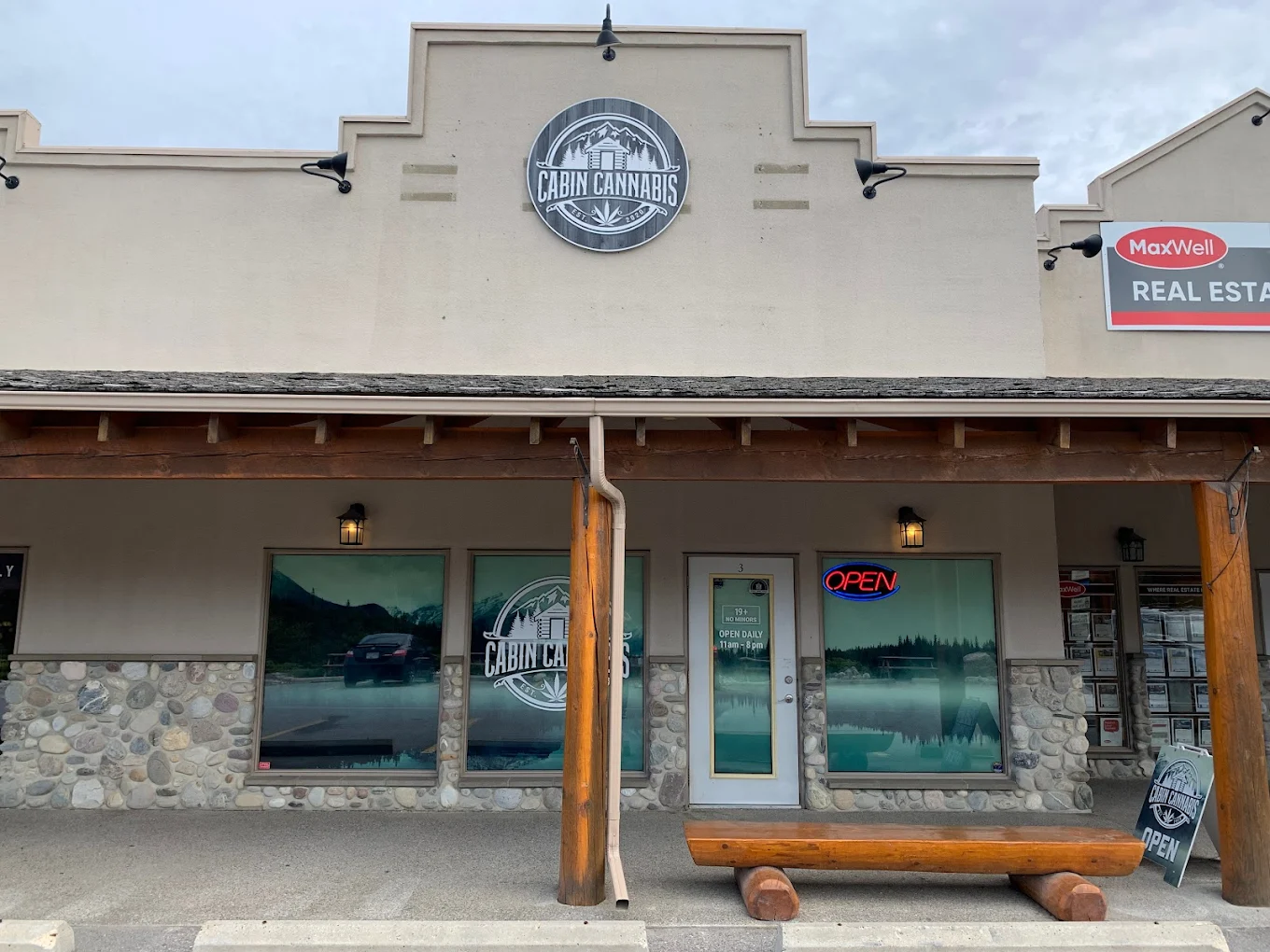 The Cabin Cannabis store front
