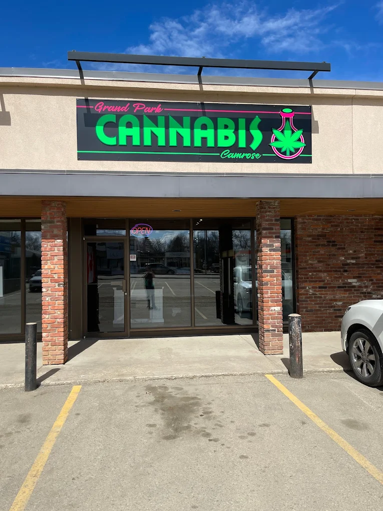 Grand Park Camrose Cannabis store front