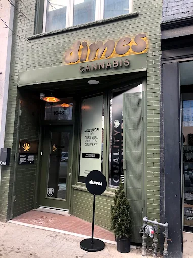 Dimes Cannabis - Toronto store front
