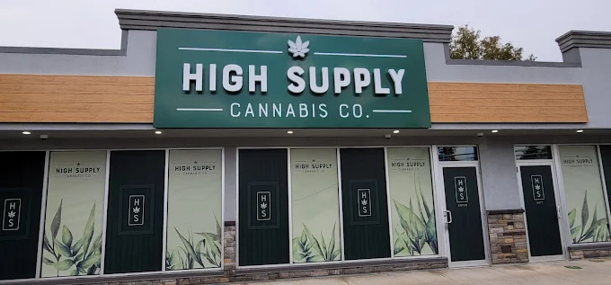 High Supply Cannabis store front