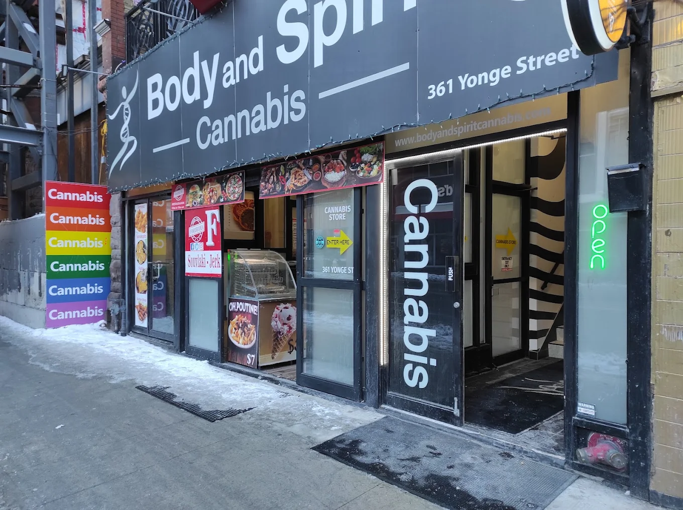 Body and Spirit Cannabis store front