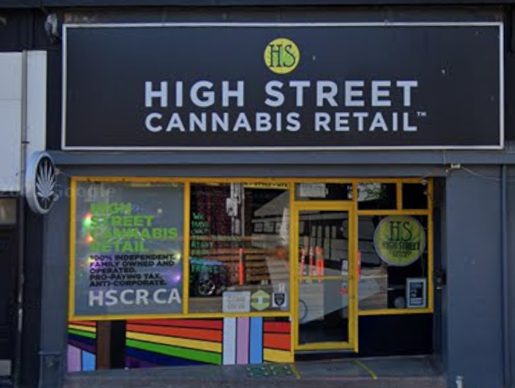 High Street Cannabis Retail store front