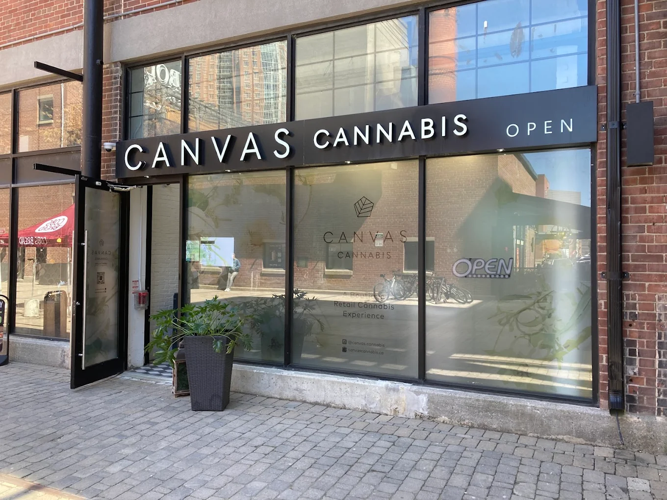 canvas cannabis store front