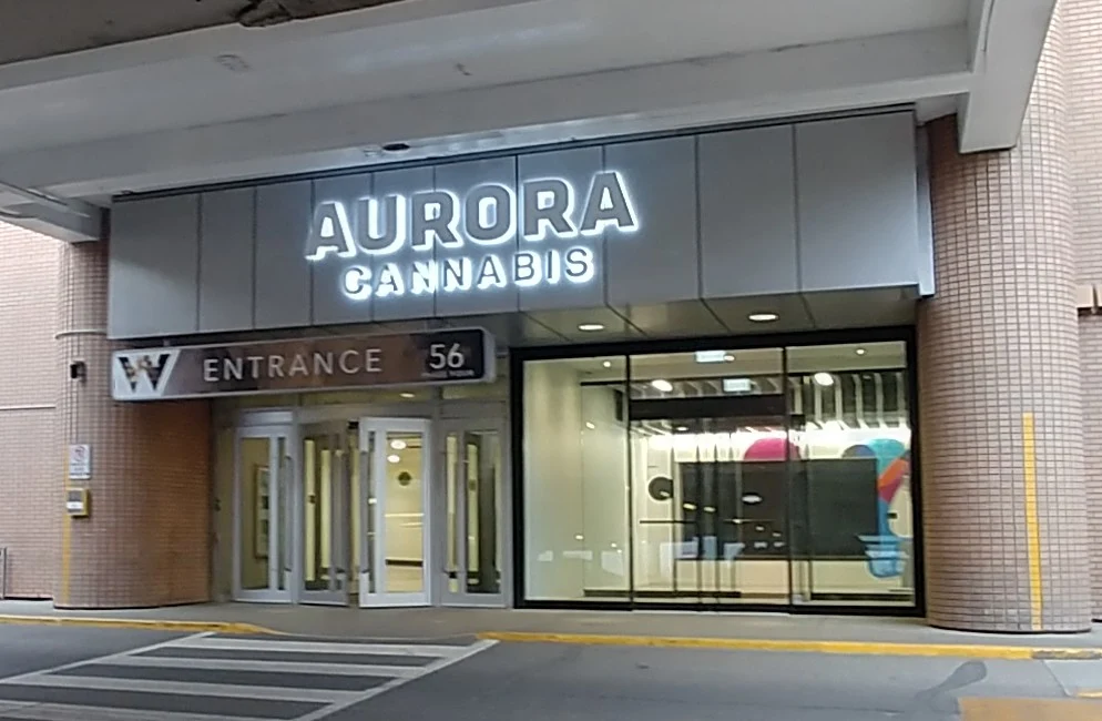 Aurora Cannabis - West Edmonton Mall store front