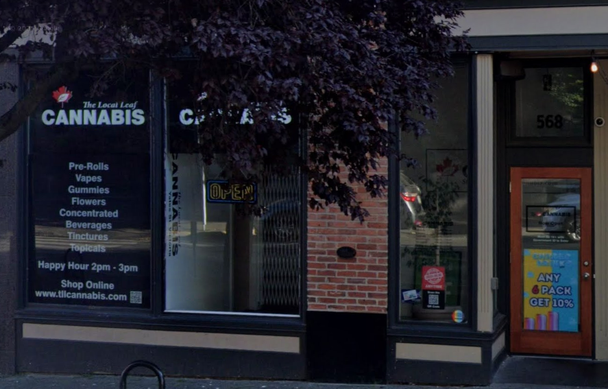 The Local Leaf Cannabis store front