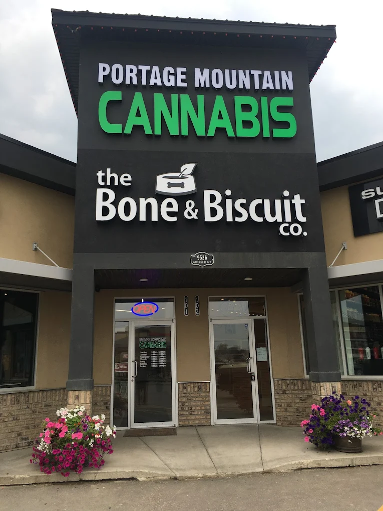 Portage Mountain Cannabis store front