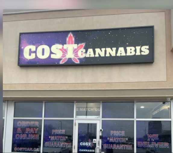 COST CANNABIS store front