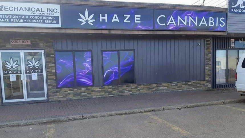 Haze Cannabis store front