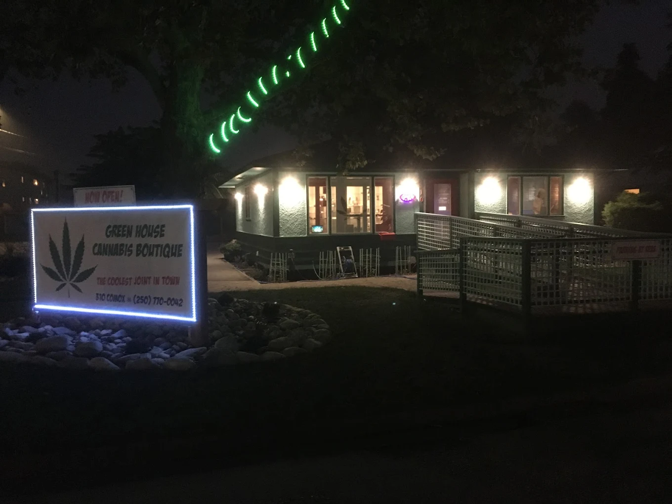 Green House Cannabis Boutique store front