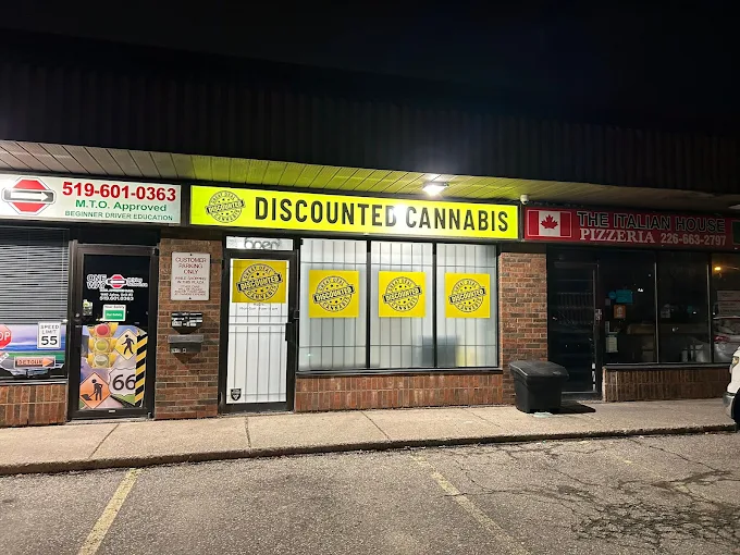 discounted cannabis store front