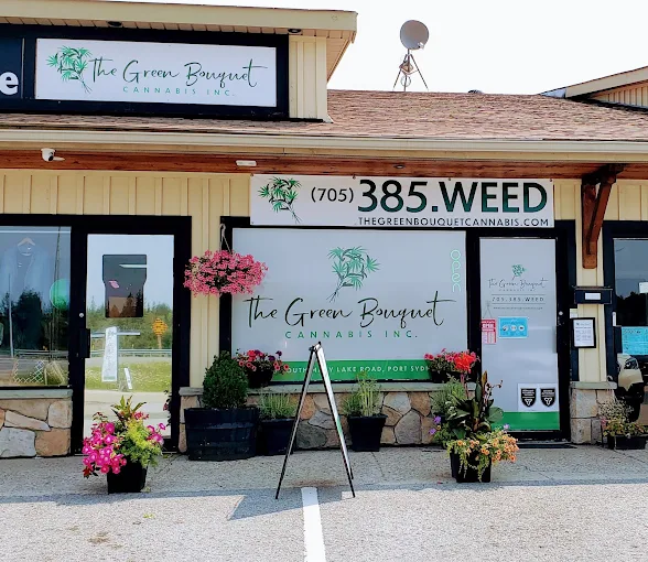 The Green Bouquet Cannabis store front