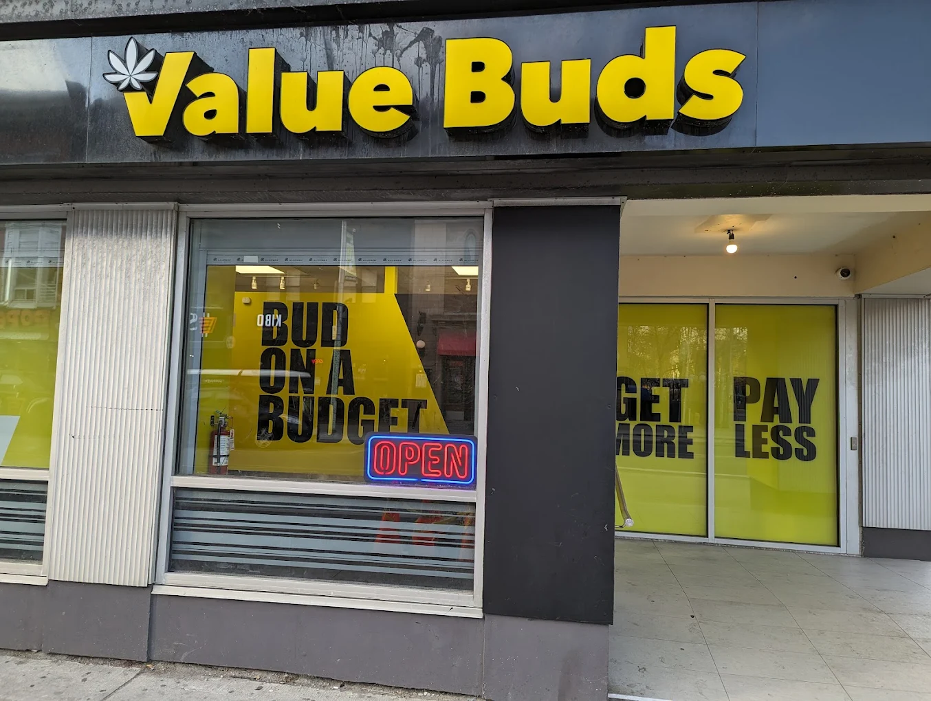 Value Buds - Bloor Street store front