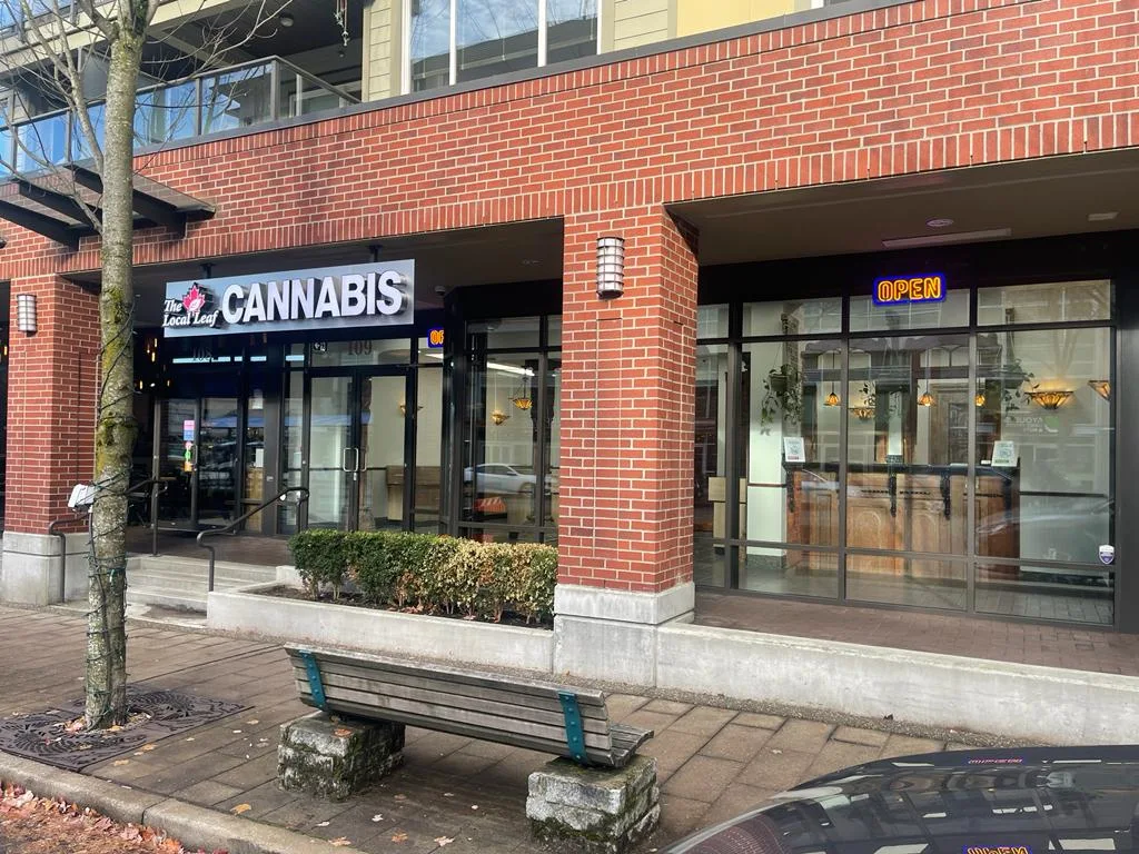 The Local Leaf Cannabis store front