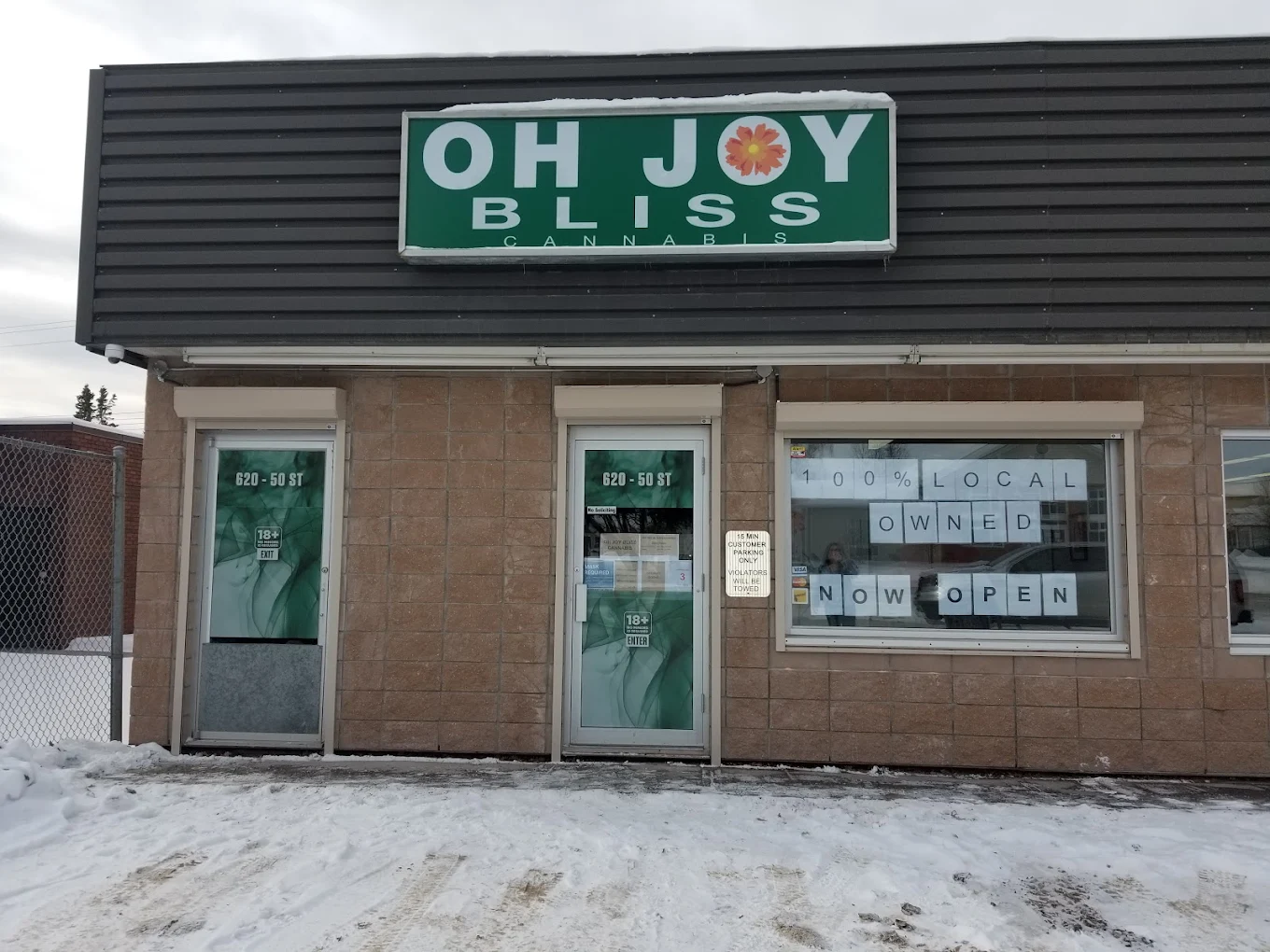 Oh Joy Bliss Cannabis store front