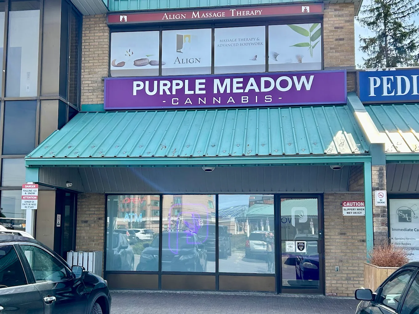 Purple Meadow Bank store front
