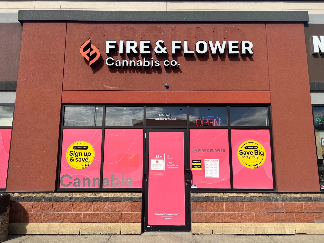 Fire & Flower store front