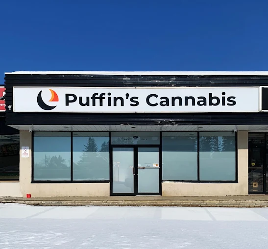 Puffins Cannabis store front