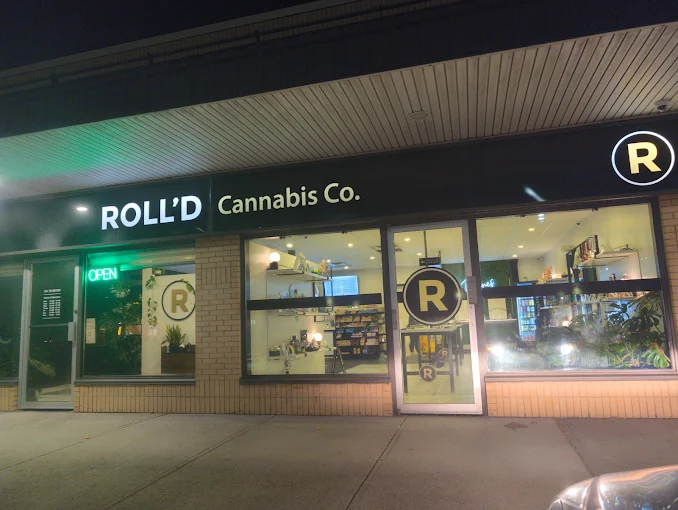 ROLL'D Cannabis Company store front