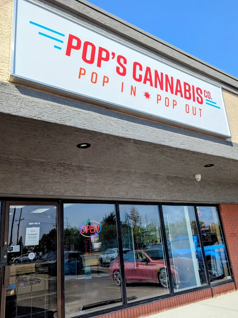 Pop's Cannabis store front