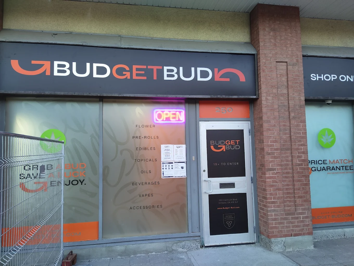 Budget Bud - Orleans store front