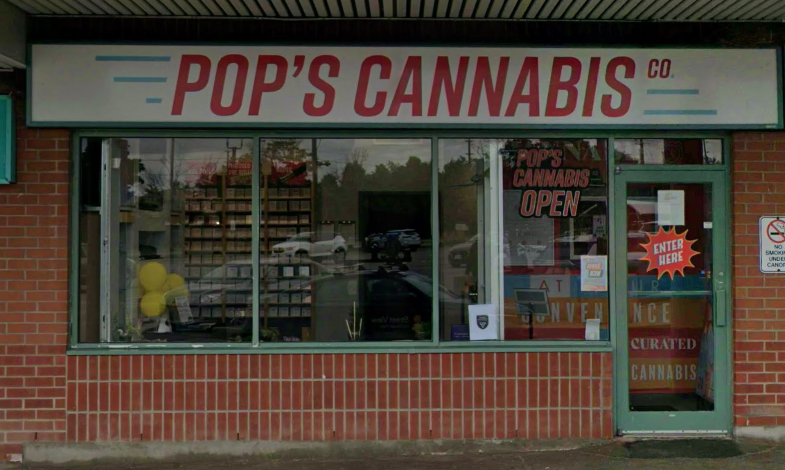 Pop's Cannabis Co store front