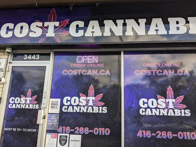 COST CANNABIS store front