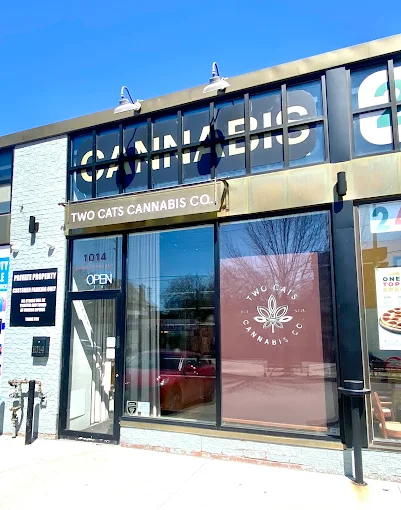 Two Cats Cannabis Co store front