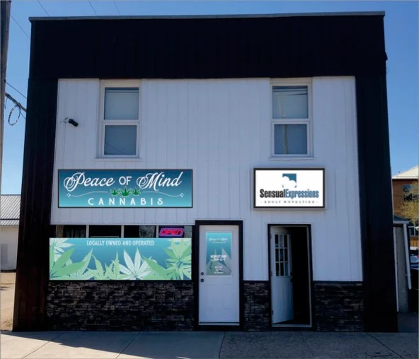 Peace of Mind Cannabis store front