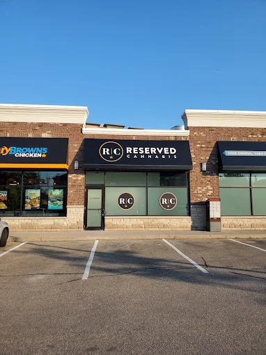 reserved cannabis store front