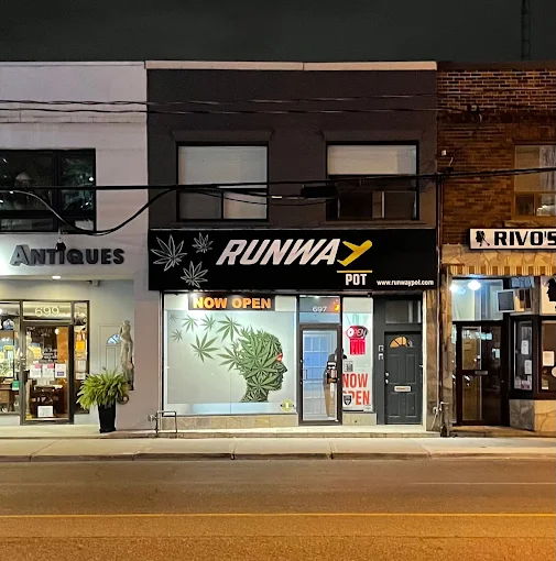 runway pot store front