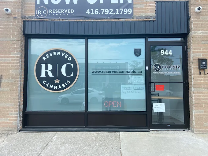 Reserved Cannabis store front