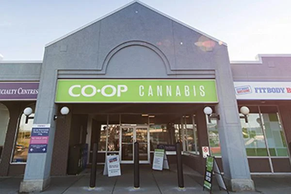 Co-op Cannabis- Brentwood store front
