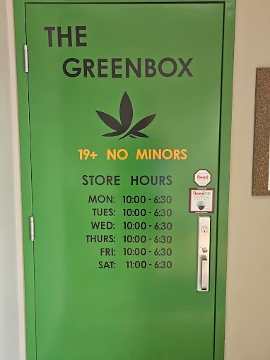 The Green Box Cannabis store front