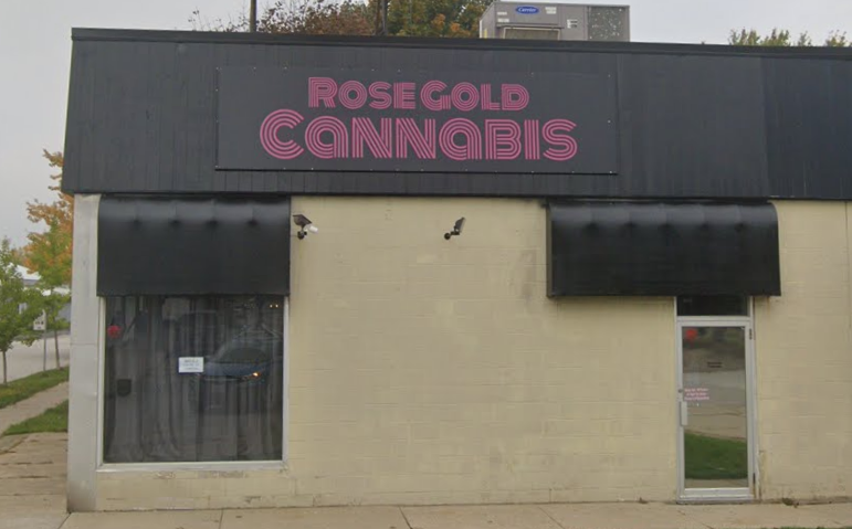 Rose Gold Cannabis store front