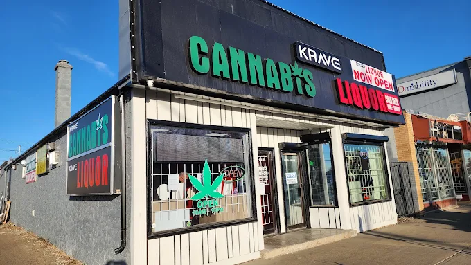 Krave Cannabis store front