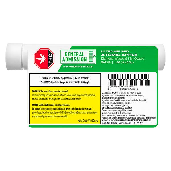 General Admission - Atomic Apple Diamond Infused Pre Roll image 3