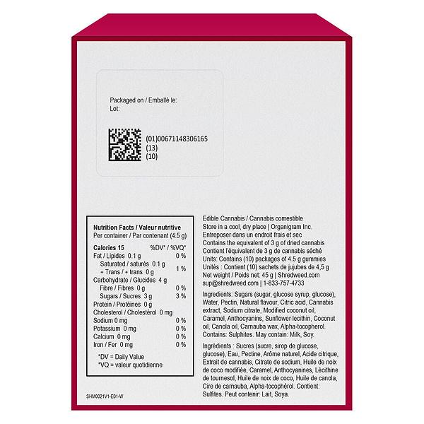 SHRED'EMS - Cherry Cola Party Pack 100 Thc Gummies