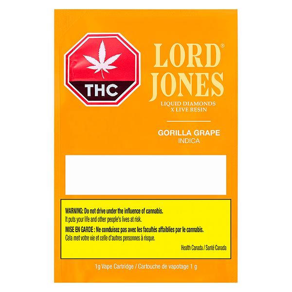 Lord Jones - Gorilla Grape Liquid Diamonds X Live Resin 510 Thread Cartridge