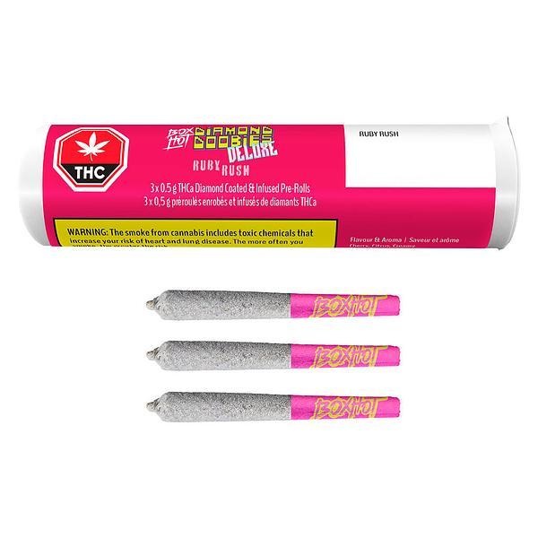 BOXHOT - Diamond Doobies Deluxe - Ruby Rush Infused Pre-Roll