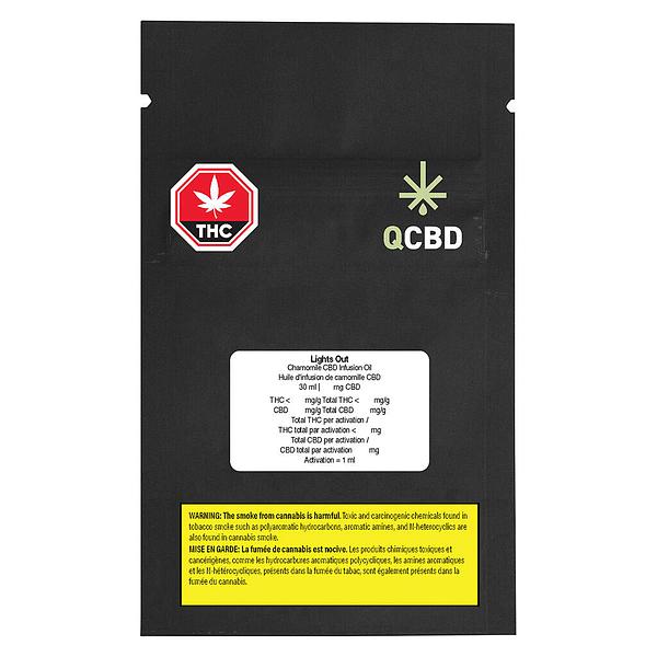 QCBD - Lights Out Chamomile CBD Infusion Oil image 2