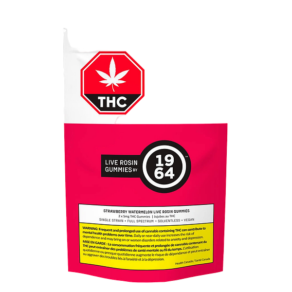 1964 - Strawberry Watermelon Live Rosin Gummies