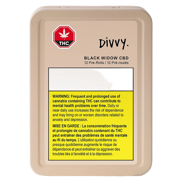Divvy - Black Widow CBD Pre Roll