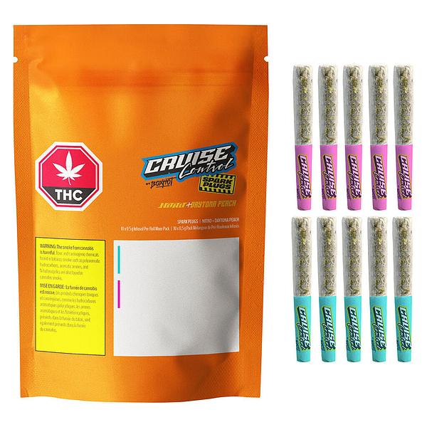 BOXHOT Cruise Control - Spark Plugs: Nitro+Daytona Peach Infused Pre Roll image 4