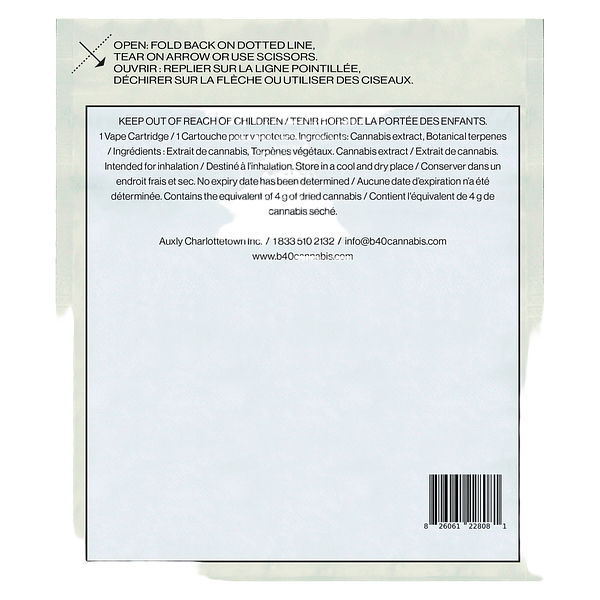 Back Forty - Kush Mint 510 Thread Cartridge