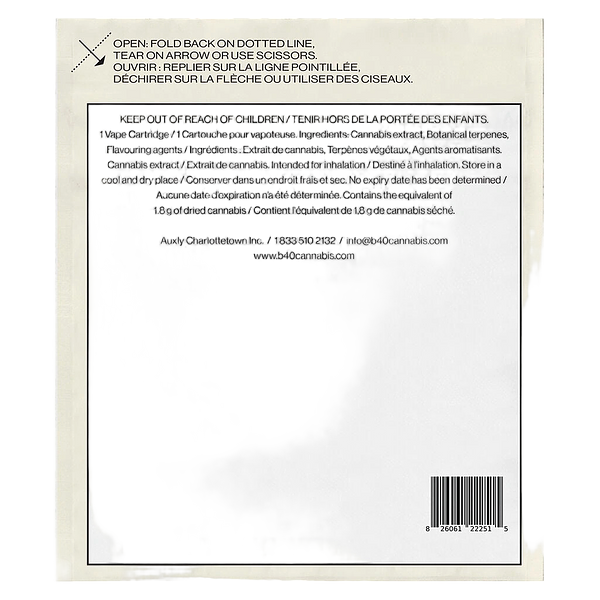 Back Forty - Super Lemon Haze 510 Thread Cartridge