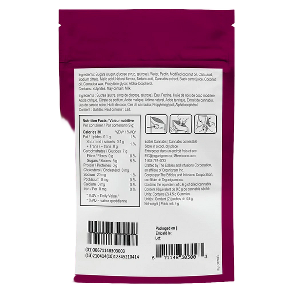 SHRED'EMS - Sour Cherry Punch Soft Chews