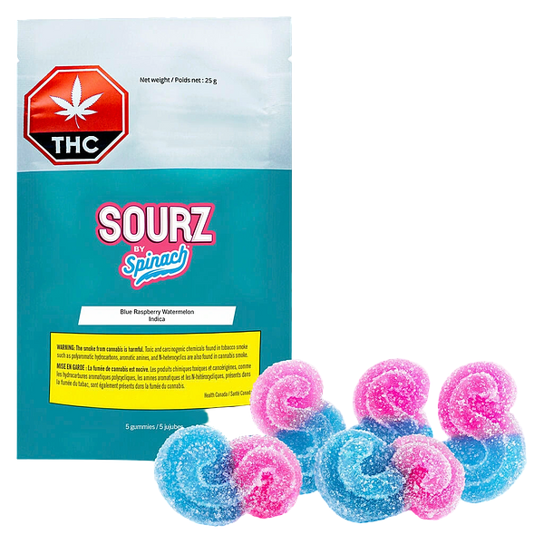 SOURZ by Spinach - Blue Raspberry Watermelon Indica