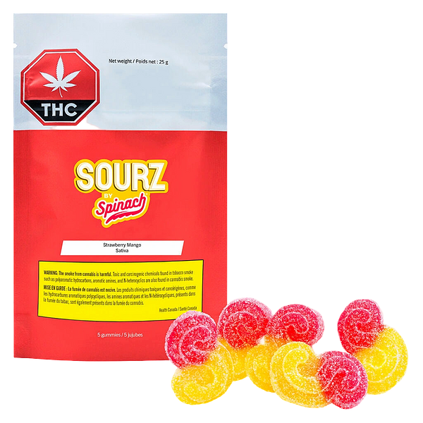 SOURZ by Spinach - Strawberry Mango Sativa Soft Chews